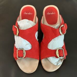 Red Dankso Slides size 39